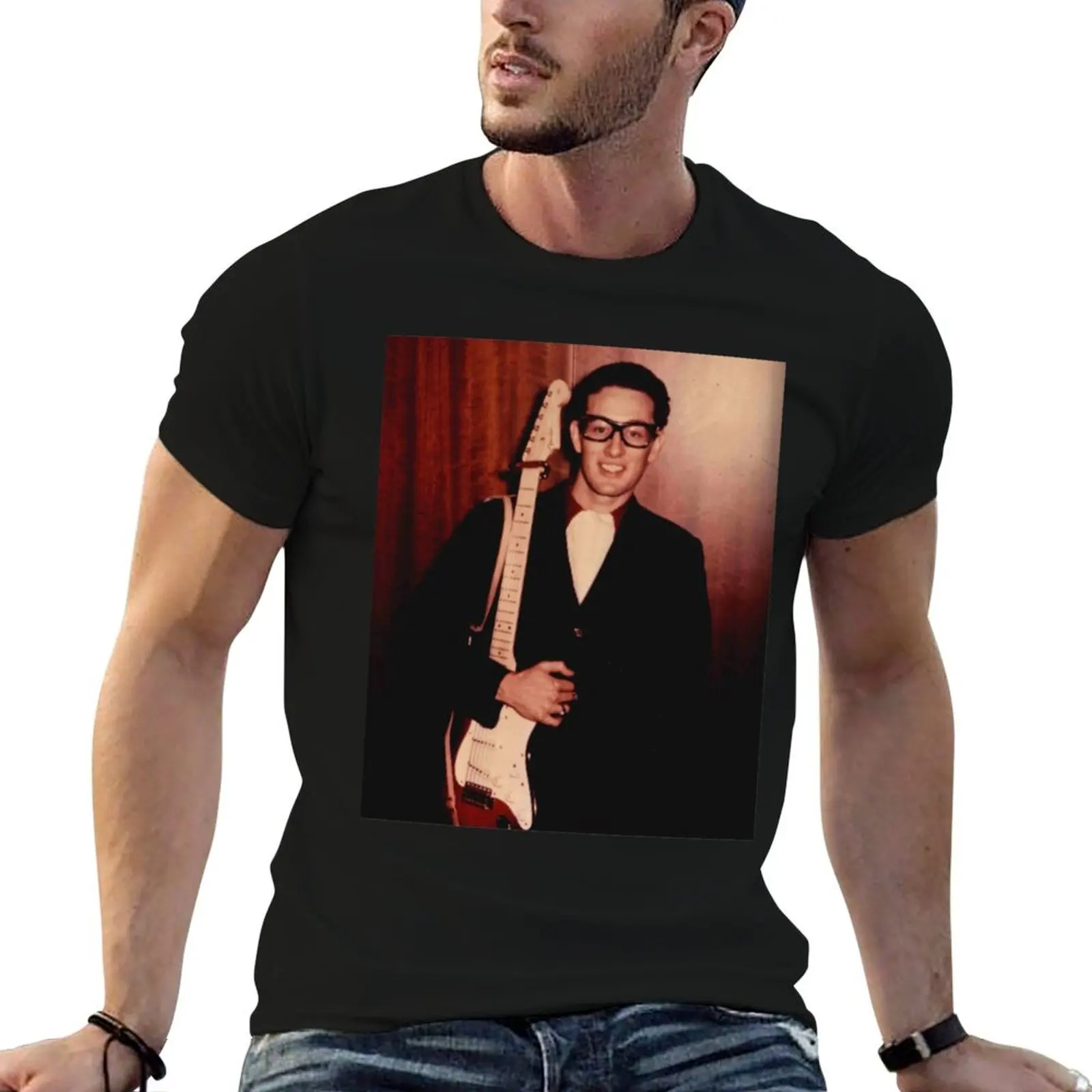 рубашка с рисунком 19, мужская футболка Buddy Holly, персонализированная футболка
рубашка с рисунком 19, мужская футболка Buddy Holly, персонализированная футболка