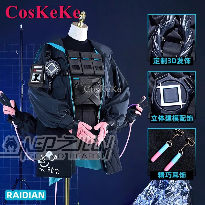 CosKeKe Raidian Косплей Костюм Игра Arknights Модная Милая Униформа Полный Комплект Женская Одежда Для Ролевых Игр XS-XL
CosKeKe Raidian Косплей Костюм Игра Arknights Модная Милая Униформа Полный Комплект Женская Одежда Для Ролевых Игр XS-XL