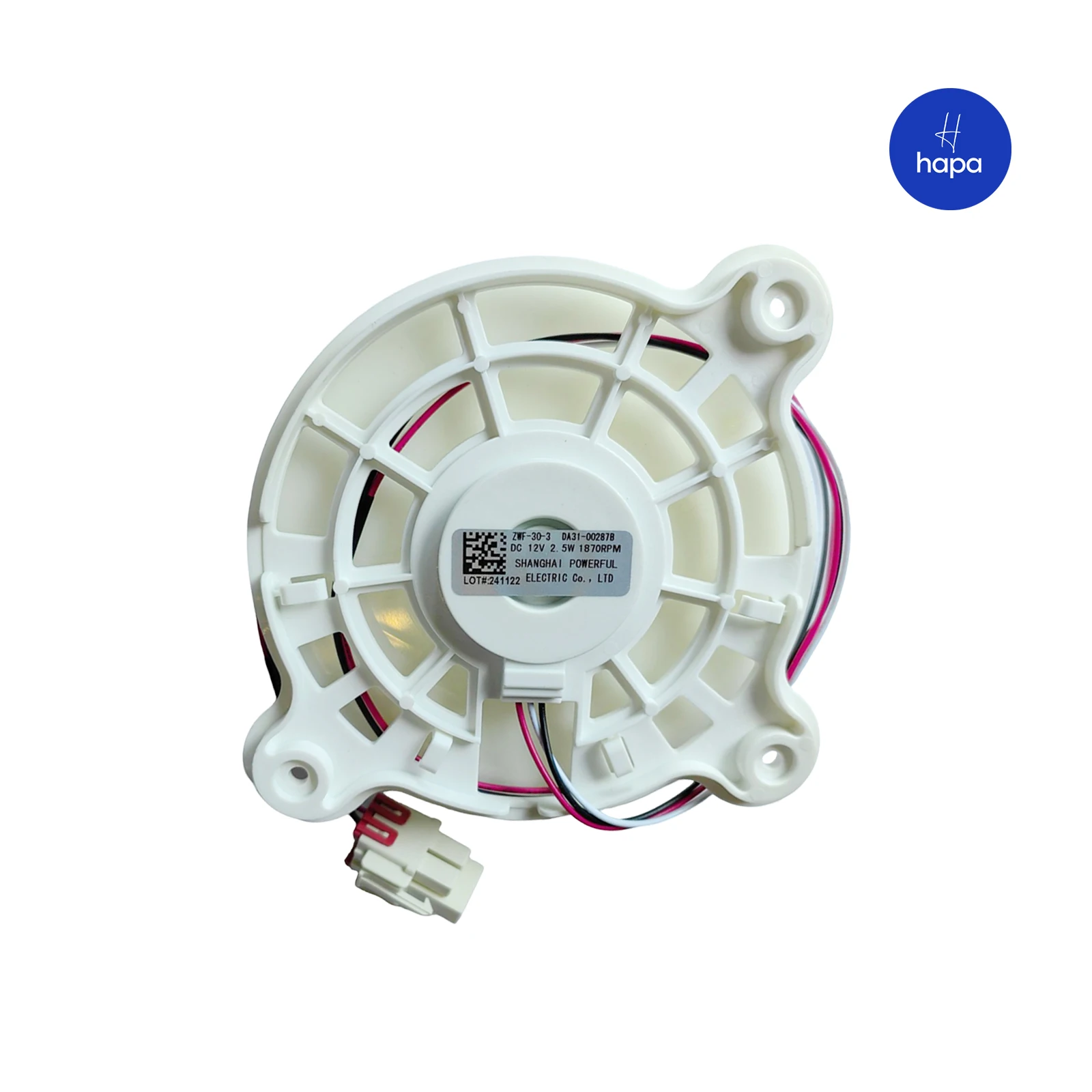 Refrigerator ZWF-30-3 fan B03081070 freezing fan motor DC12V 
Refrigerator ZWF-30-3 fan B03081070 freezing fan motor DC12V