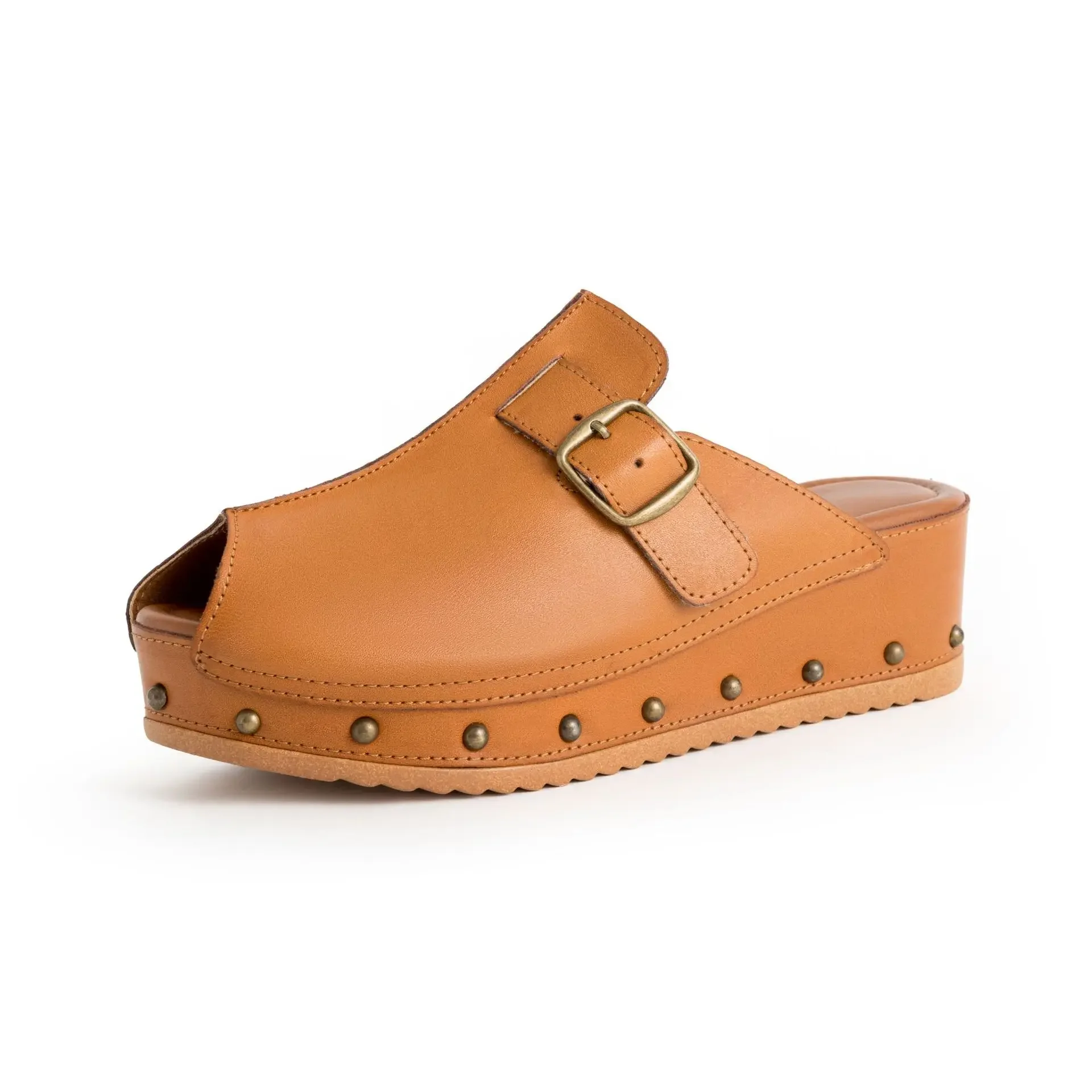 Brand Design Metal Rivet Half-Bag Head Slippers British Slope Heel Thick-Soled Fish Mouth Open-Toed Sandals Outdoor Slippers
Brand Design Metal Rivet Half-Bag Head Slippers British Slope Heel Thick-Soled Fish Mouth Open-Toed Sandals Outdoor Slippers