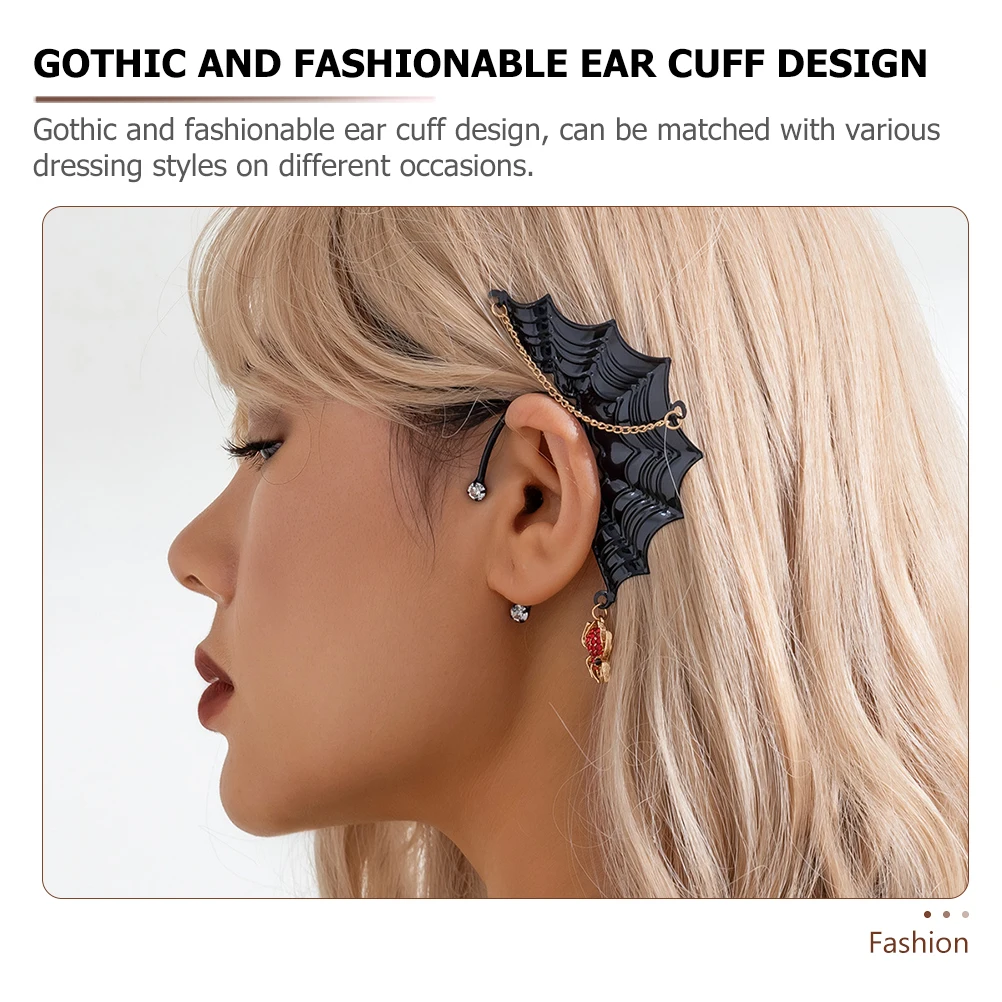 1pc Elf Wings Cuff Earrings Flash Drilling Alloy Gothic Women Halloween Ear Cuffs For Women Party Metal Ear Jewelry
1pc Elf Wings Cuff Earrings Flash Drilling Alloy Gothic Women Halloween Ear Cuffs For Women Party Metal Ear Jewelry