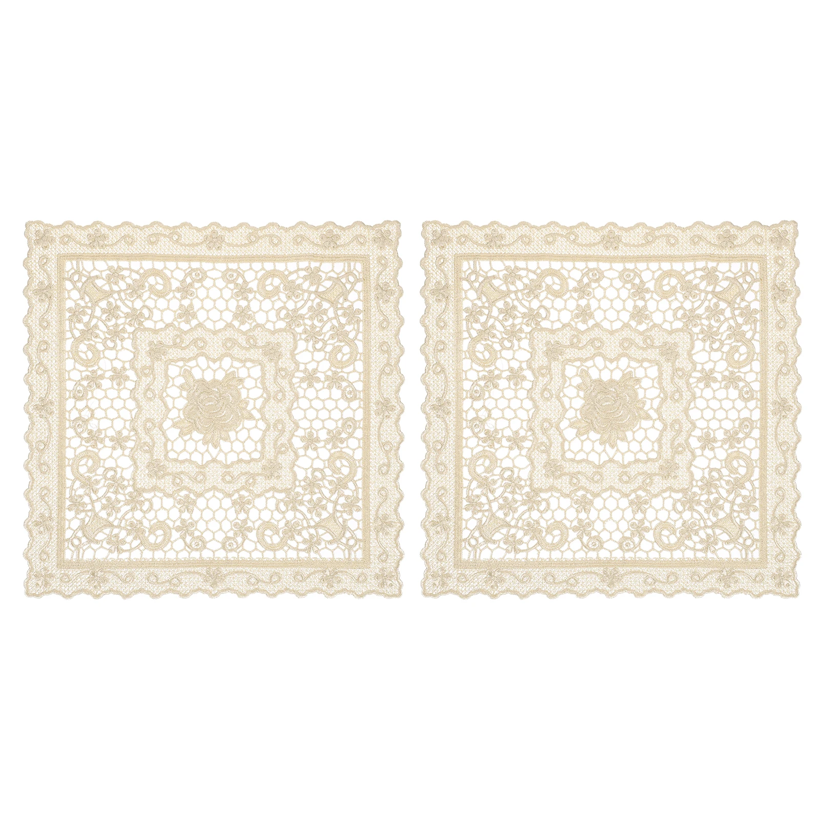 2Pcs Retro Lace Placemat 12x12-in Square Embroidered Table Place Mats French Crochet Doilies Coasters Cup Mat for Home Weddin
2Pcs Retro Lace Placemat 12x12-in Square Embroidered Table Place Mats French Crochet Doilies Coasters Cup Mat for Home Weddin