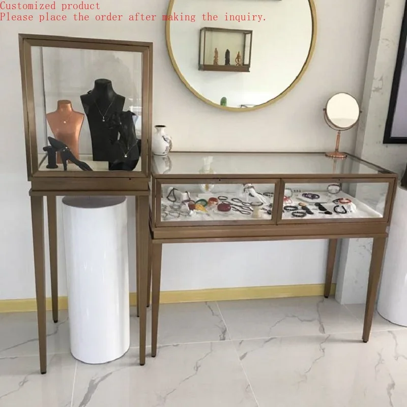 Custom.High End Luxury Custom Stainless Steel Jewelry Display Cabinet and showcase Glass Display Cabinet for Jewelry Store 
Custom.High End Luxury Custom Stainless Steel Jewelry Display Cabinet and showcase Glass Display Cabinet for Jewelry Store