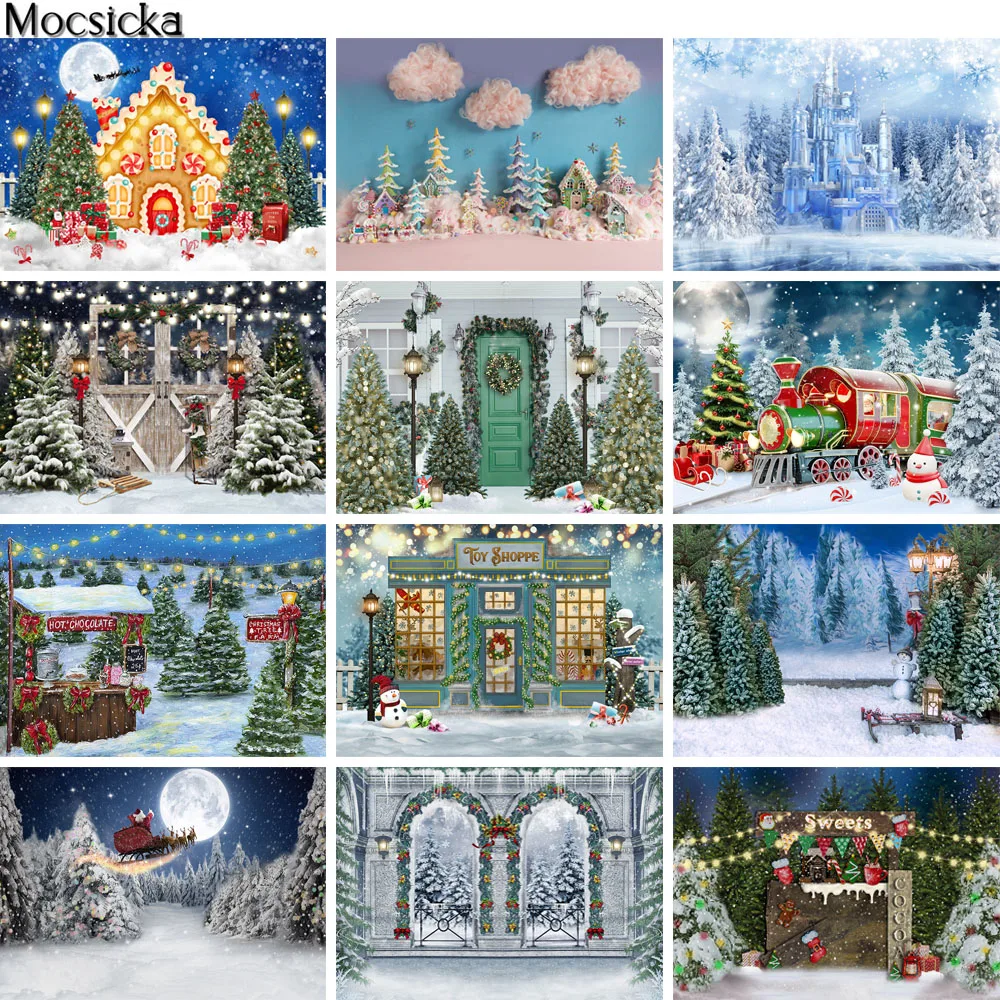 Christmas Backdrop For Photography Bokeh Xmas Trees Family Portrait Photoshoot Winter Snow Decoration Baby Kids Photo Background
Christmas Backdrop For Photography Bokeh Xmas Trees Family Portrait Photoshoot Winter Snow Decoration Baby Kids Photo Background