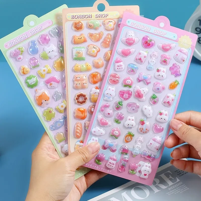 3D Clear Embossed Kawaii Animal Crystal Stickers for Toddler Girl Reward DIY Craft Scrapbook Phone Decal Early Learning Gift
3D Clear Embossed Kawaii Animal Crystal Stickers for Toddler Girl Reward DIY Craft Scrapbook Phone Decal Early Learning Gift