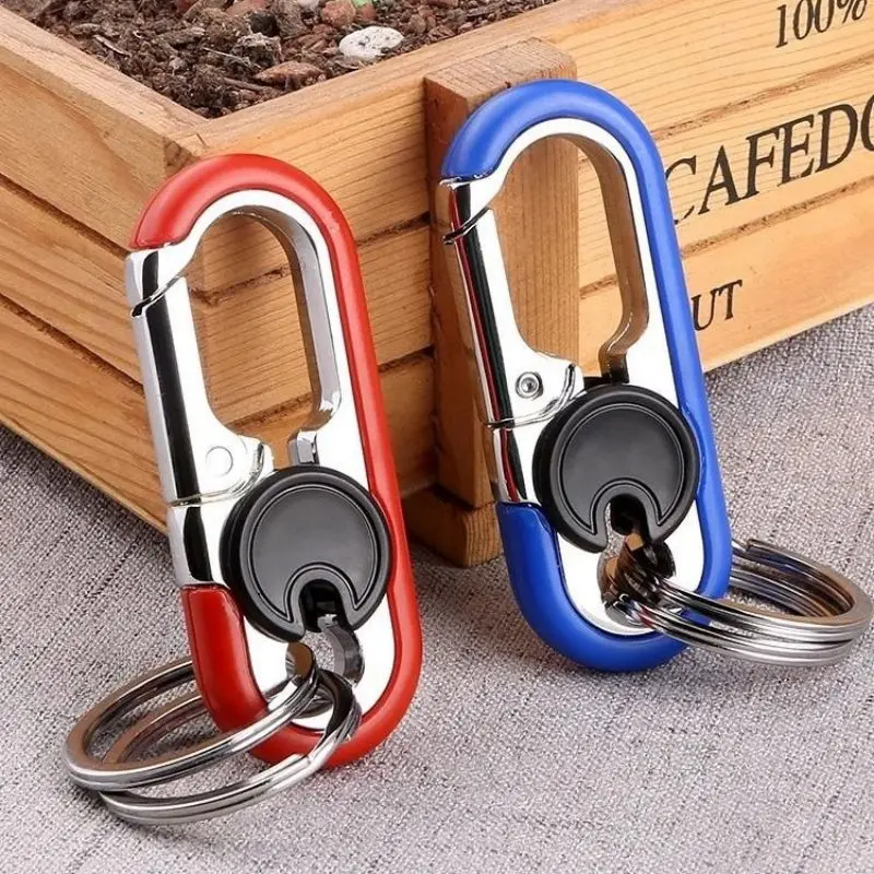 1pc Keychain Men Stainless Steel Buckle Outdoor Carabiner Climbing Tool Double Ring Car Fishing Hook Key Ring Accessories
1pc Keychain Men Stainless Steel Buckle Outdoor Carabiner Climbing Tool Double Ring Car Fishing Hook Key Ring Accessories