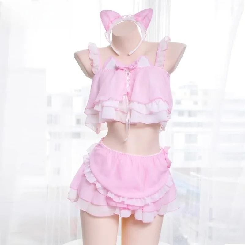 Anime Sexy Cute Cat Lolita Cosplay Maid Swimsuit Uniform Kawaii Swimwear Suit for Women Pool Carnival Party Roleplay Outfit
Anime Sexy Cute Cat Lolita Cosplay Maid Swimsuit Uniform Kawaii Swimwear Suit for Women Pool Carnival Party Roleplay Outfit