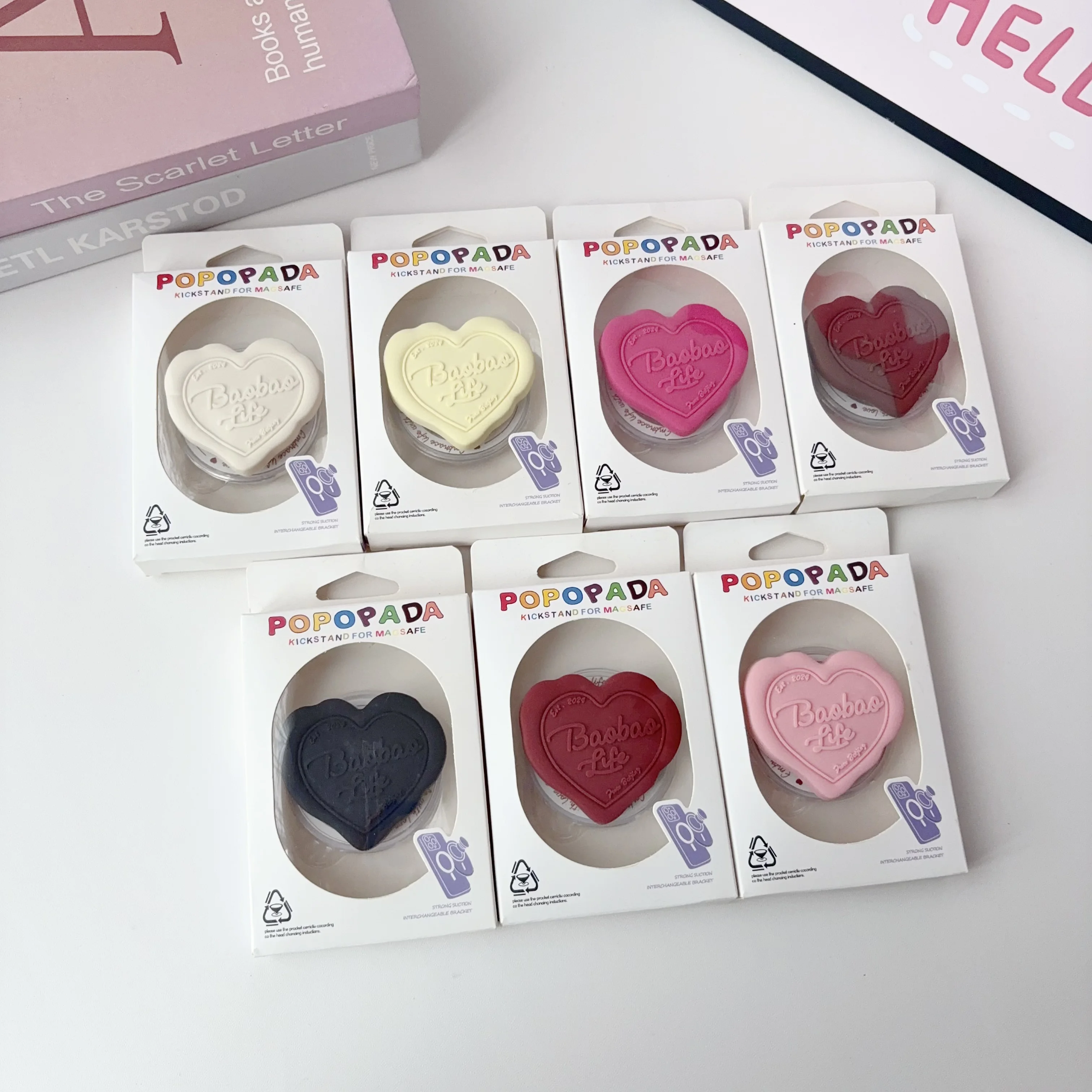 Heart-Shaped Magnetic Phone Grip for MagSafe Silicone Stand Multi-Color Stretchable & Anti-Slip for IPhone Samsung
Heart-Shaped Magnetic Phone Grip for MagSafe Silicone Stand Multi-Color Stretchable & Anti-Slip for IPhone Samsung