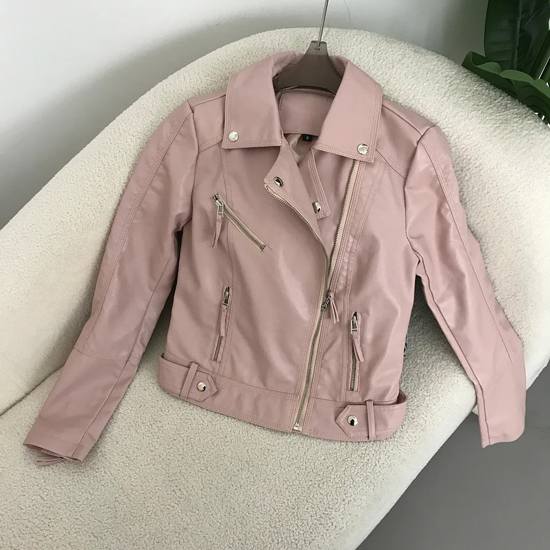 2024 Short PU leather jacket women's short lapel jacket Spring and Autumn new Korean version fashionable slim fit motorcycle
2024 Short PU leather jacket women's short lapel jacket Spring and Autumn new Korean version fashionable slim fit motorcycle