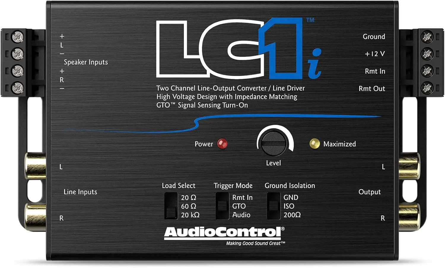 Active 2-Channel Line Driver for Car Audio, Adds Amplifier to Factory Radio, Distortion-Free Signal
Active 2-Channel Line Driver for Car Audio, Adds Amplifier to Factory Radio, Distortion-Free Signal