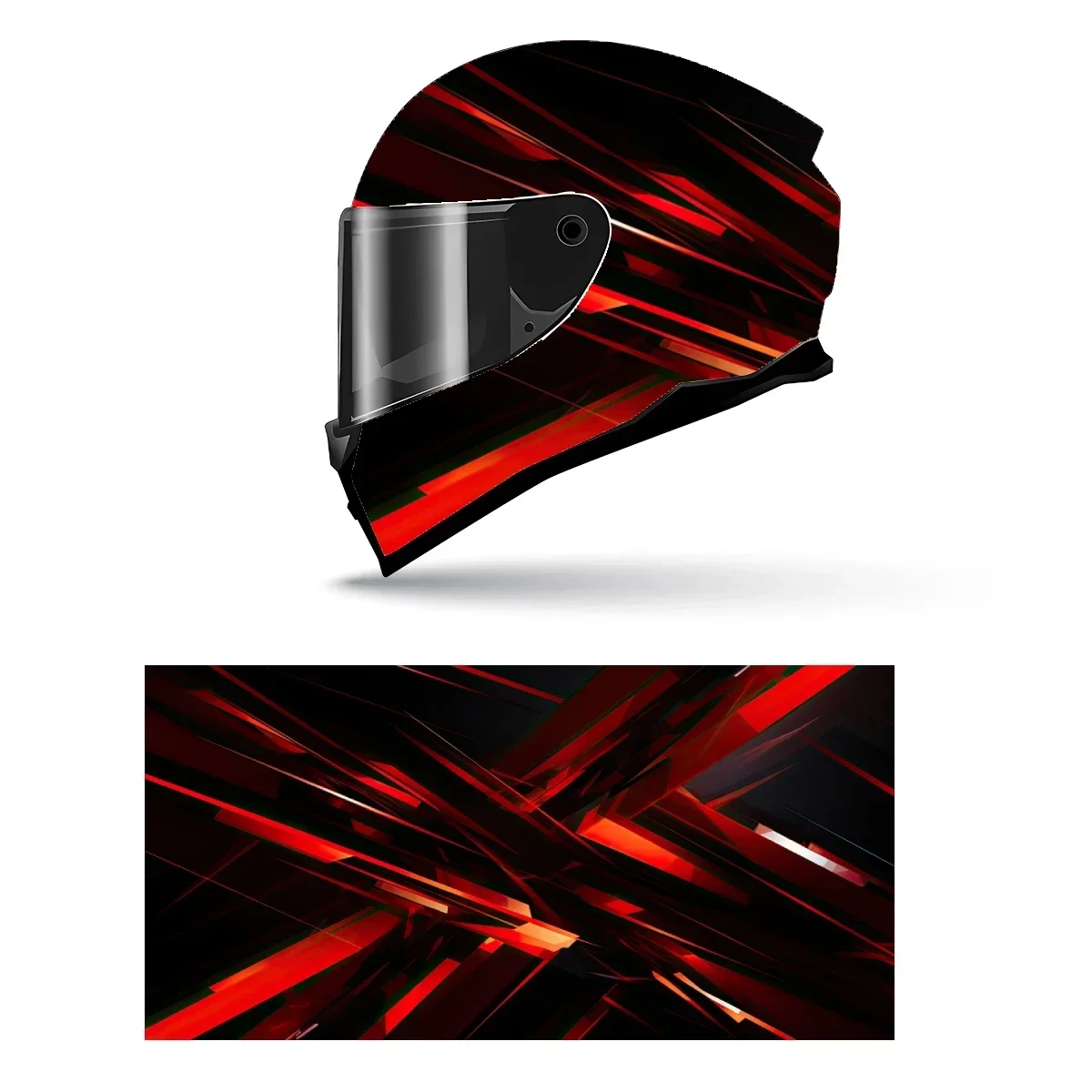 Abstract Black Red Full Helmet Wrap Sticker Motorcycle Helmet Racing Graphic Decal Vinyl Wrap Helmet Decorative Sticker
Abstract Black Red Full Helmet Wrap Sticker Motorcycle Helmet Racing Graphic Decal Vinyl Wrap Helmet Decorative Sticker