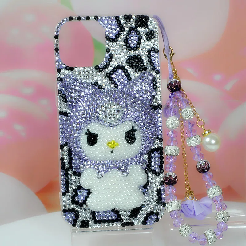 Sanrio Anime Kuromi Kawaii New Iphone Phone Case for Iphone11-16Pro Max Purple Leopard Print Rhinestones Girls Festival Gift
Sanrio Anime Kuromi Kawaii New Iphone Phone Case for Iphone11-16Pro Max Purple Leopard Print Rhinestones Girls Festival Gift