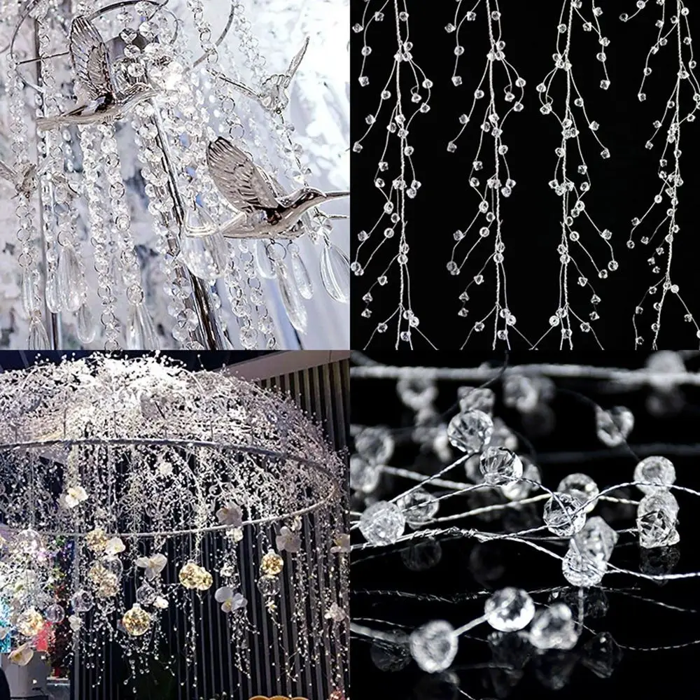 Acrylic Crystal Beads Curtain Garland Wedding Decoration Branch String Crystal Bead Party Decor Wedding Party Supplies
Acrylic Crystal Beads Curtain Garland Wedding Decoration Branch String Crystal Bead Party Decor Wedding Party Supplies