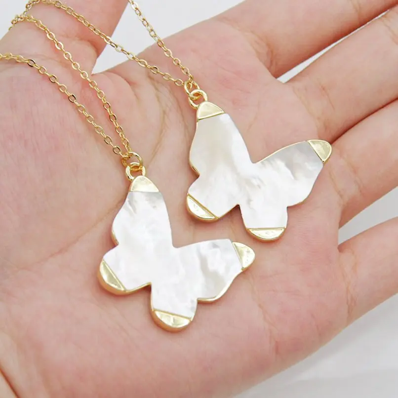 Copper White Shell Gold Color Insect Butterfly Chain Necklace 18+2inch Jewelry Special Gift For Women
Copper White Shell Gold Color Insect Butterfly Chain Necklace 18+2inch Jewelry Special Gift For Women