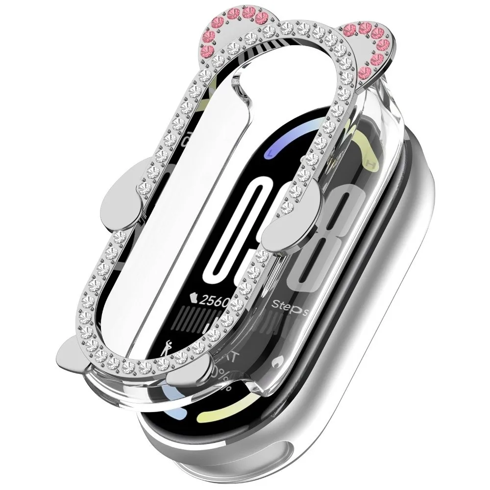 Diamond PC Protective Case Anti-Scratch Cute Bear Decorative Watch Bumper Hollow Bling Screen Protector for Xiaomi Band 10
Diamond PC Protective Case Anti-Scratch Cute Bear Decorative Watch Bumper Hollow Bling Screen Protector for Xiaomi Band 10