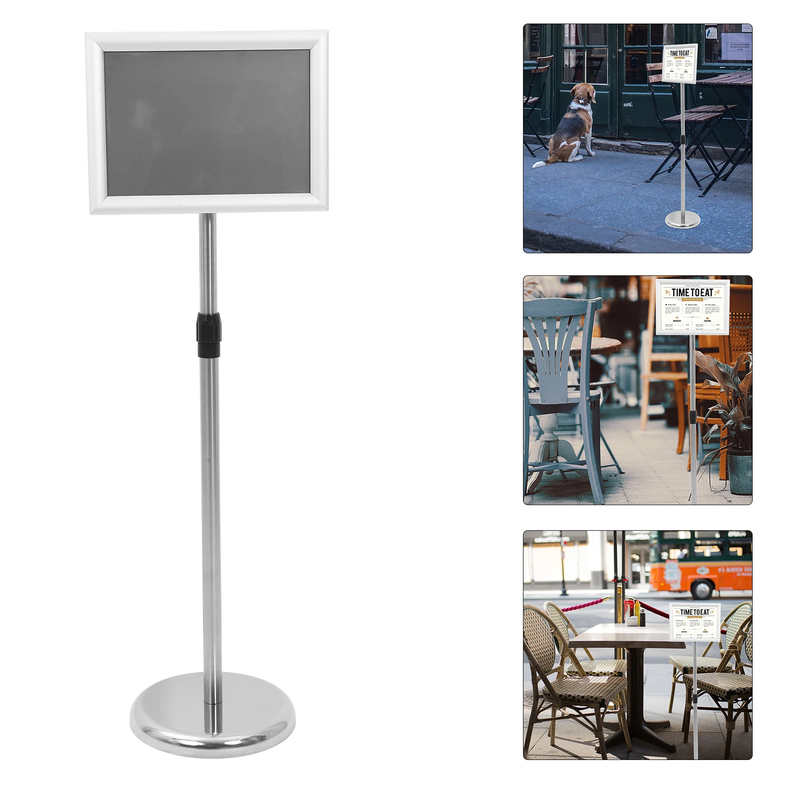 Poster Display Stand Sign Holder Stainless Steel A4 Silver Portable Easy to Install Disassemble Commercial Use Floor
Poster Display Stand Sign Holder Stainless Steel A4 Silver Portable Easy to Install Disassemble Commercial Use Floor