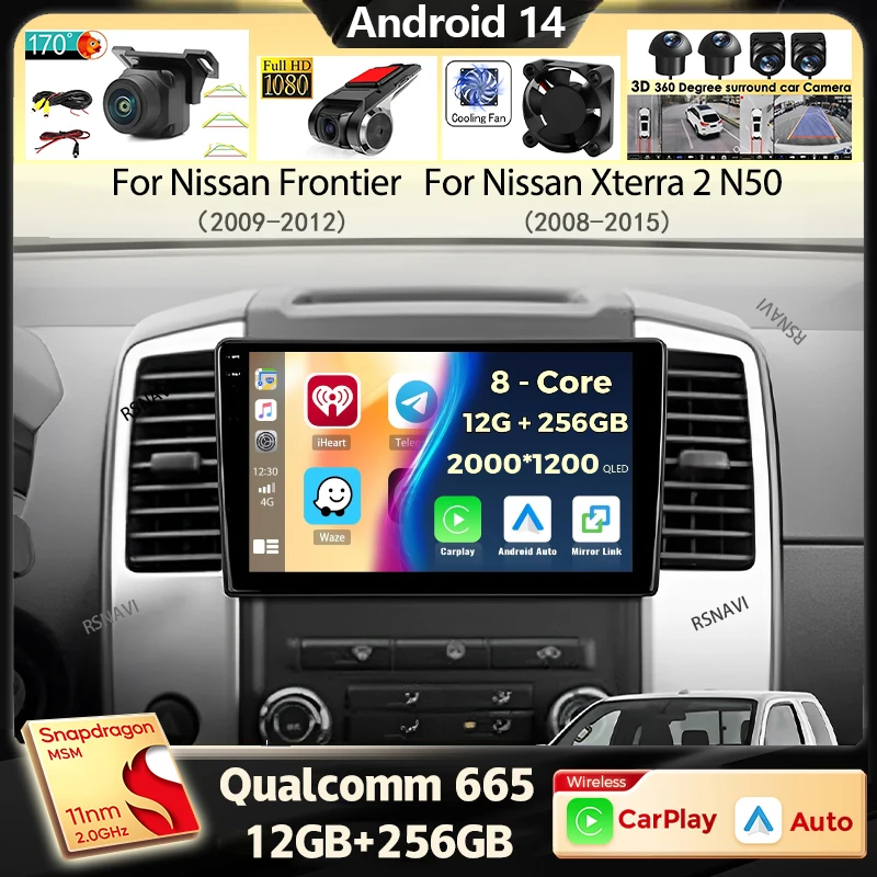 Автомобильное радио Carplay Android 14, для Nissan Frontier 2009-2012, для Nissan Xterra 2 N50 2008-2015, мультимедийный плеер, навигация, стерео
Автомобильное радио Carplay Android 14, для Nissan Frontier 2009-2012, для Nissan Xterra 2 N50 2008-2015, мультимедийный плеер, навигация, стерео