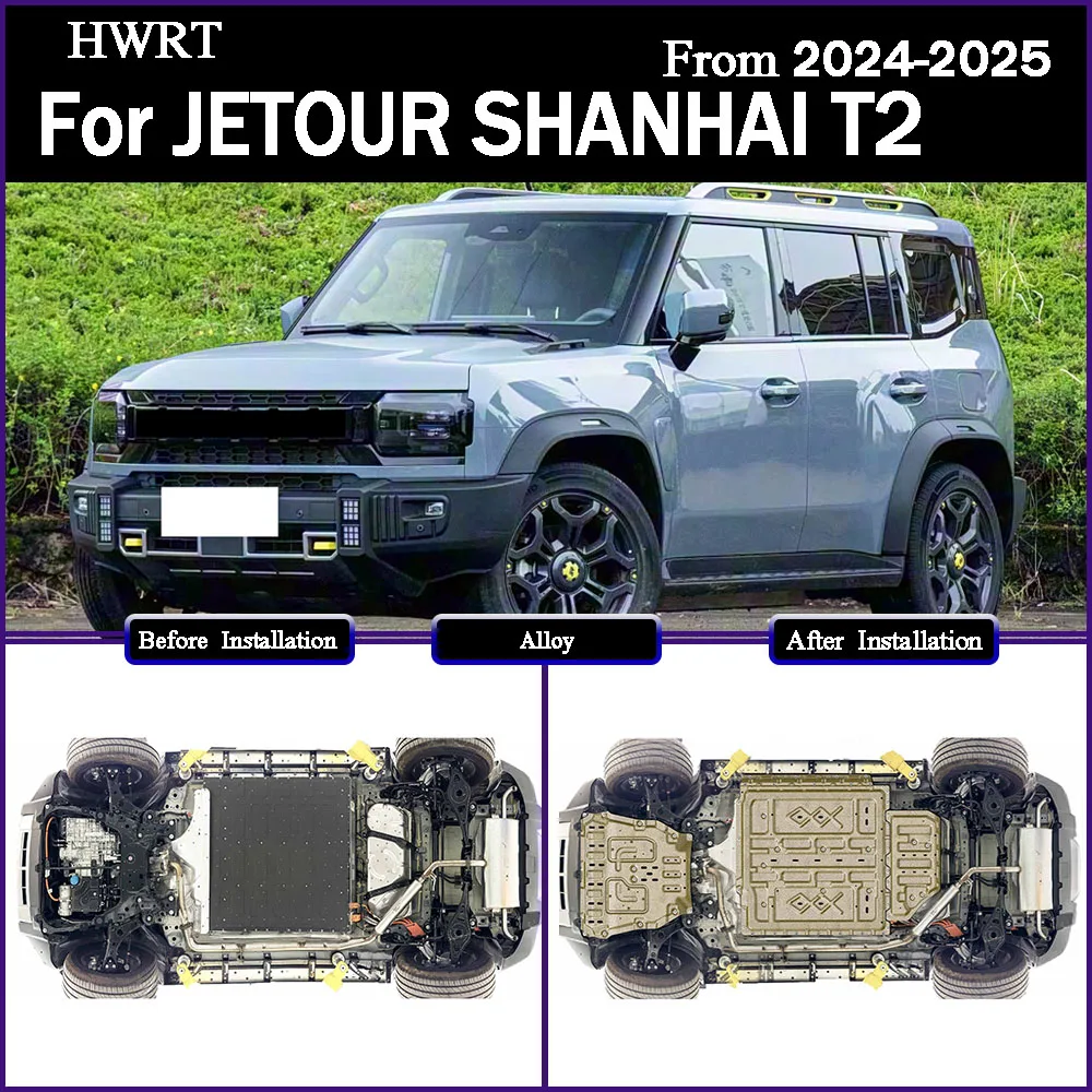 Under Engine Guard Plate For JETOUR SHANHAI T2 2024-2025 208KM Mud Fender Cover mudguard protector Front Underbody Shield
Under Engine Guard Plate For JETOUR SHANHAI T2 2024-2025 208KM Mud Fender Cover mudguard protector Front Underbody Shield