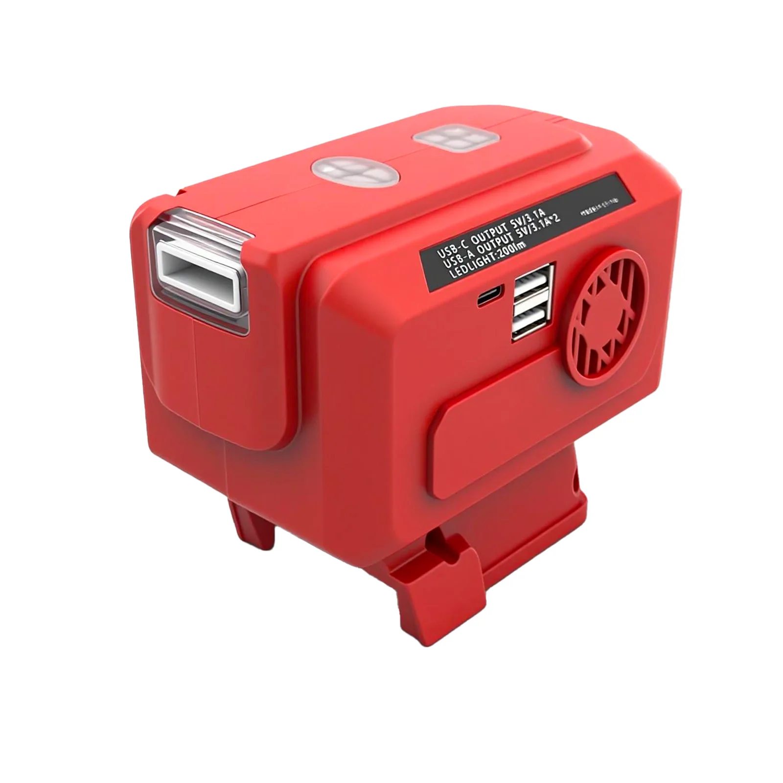 200W Portable Power Inverter for Milwaukee Battery, DC 18V to AC 220V Power Station with USB-A/Type-C Ports & LED Light, Outdoor Emergency Power Supply for Camping, Travel
200W Portable Power Inverter for Milwaukee Battery, DC 18V to AC 220V Power Station with USB-A/Type-C Ports & LED Light, Outdoor Emergency Power Supply for Camping, Travel