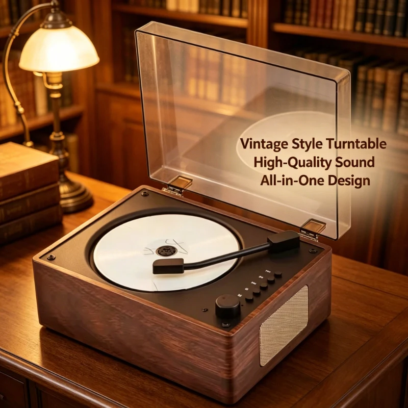 Portable Retro CD Player Rechargeable Two-way Bluetooth-Compatible 5.0 Wireless Speaker Support CD USB 3.5mm AUX CD Music Player
Portable Retro CD Player Rechargeable Two-way Bluetooth-Compatible 5.0 Wireless Speaker Support CD USB 3.5mm AUX CD Music Player