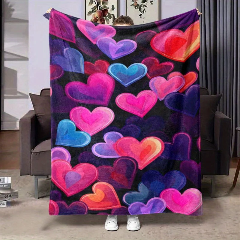 Rainbow Hearts Joy Blanket Reversible Flannel Throw for Happy Decor AllSeason Comfort Love Themed Gift
Rainbow Hearts Joy Blanket Reversible Flannel Throw for Happy Decor AllSeason Comfort Love Themed Gift