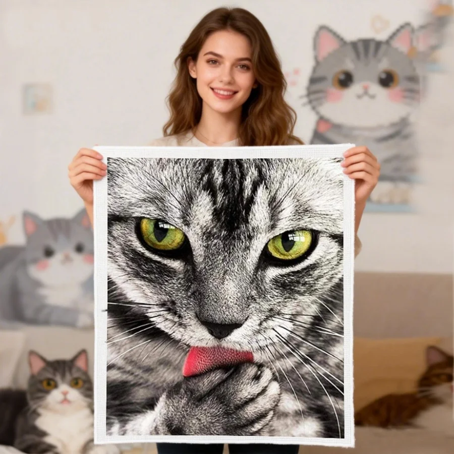 2026 New style Cross Stitch Cat Needlework Embroidery Animal Flower Kit DIY Gift Home Decoration Canvas
2026 New style Cross Stitch Cat Needlework Embroidery Animal Flower Kit DIY Gift Home Decoration Canvas