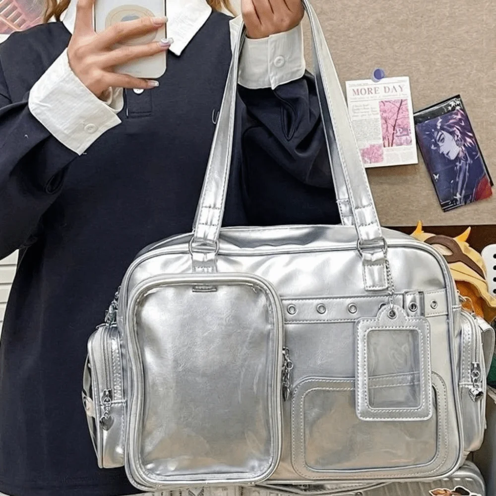 PU Leather Japanese Crossbody Bag Large Capacity Zipper Storage Transparent Ita Bag Simple Multi-pocket Design
PU Leather Japanese Crossbody Bag Large Capacity Zipper Storage Transparent Ita Bag Simple Multi-pocket Design