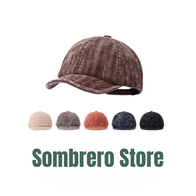 Новые простые потертые бейсболки с короткими полями, мужские осенние и зимние уличные теплые вельветовые кепки с плоскими полями в стиле хип-хоп
Новые простые потертые бейсболки с короткими полями, мужские осенние и зимние уличные теплые вельветовые кепки с плоскими полями в стиле хип-хоп