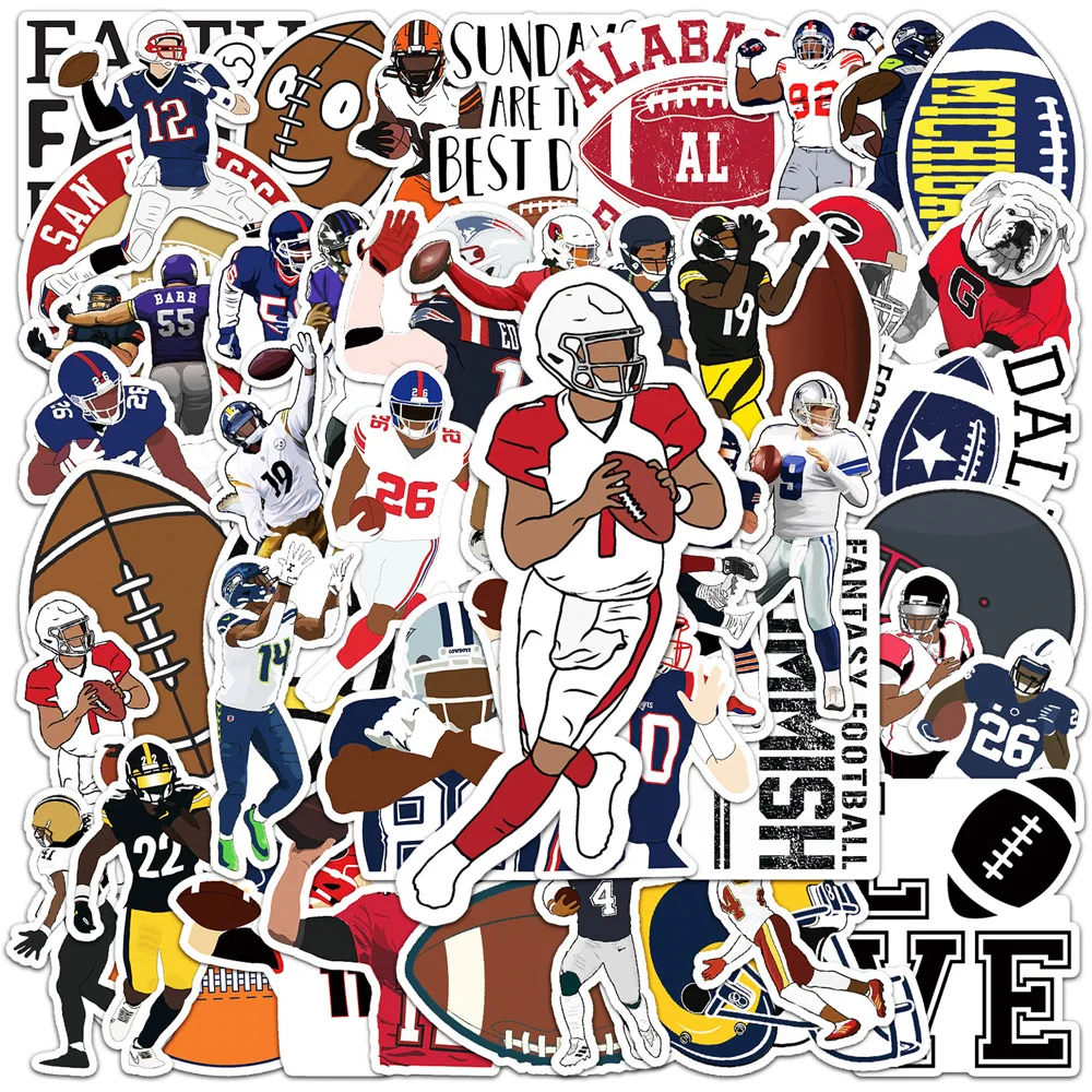 10/30/50pcs Cool Cartoon Rugby Football Sport Stickers Decals DIY Motorcycle Phone Diary Helmet Funny Graffiti Sticker Wholesale
10/30/50pcs Cool Cartoon Rugby Football Sport Stickers Decals DIY Motorcycle Phone Diary Helmet Funny Graffiti Sticker Wholesale