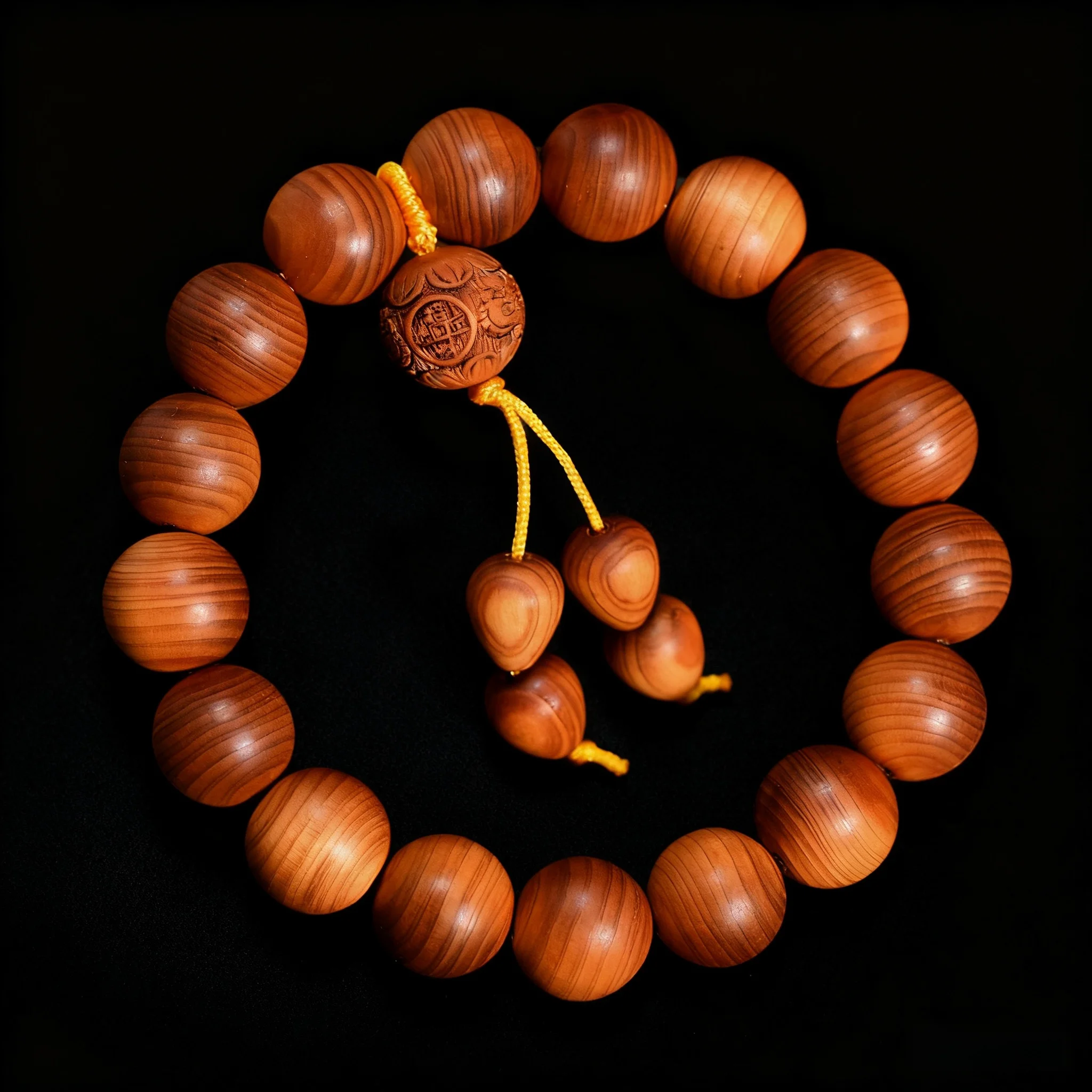 High Oil Taihang Aged Thuja Carved Pixiu Beaded Bracelet with Water Drop Pendant
High Oil Taihang Aged Thuja Carved Pixiu Beaded Bracelet with Water Drop Pendant