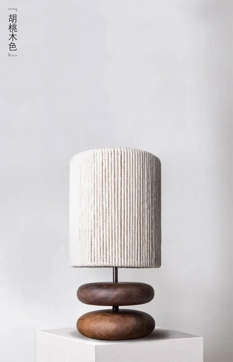 Japanese Style Creative Bedside Table Lamp Walnut Wood Color for Bedroom Designer Solid Wood Living Room Study Retro Table Lamp
Japanese Style Creative Bedside Table Lamp Walnut Wood Color for Bedroom Designer Solid Wood Living Room Study Retro Table Lamp