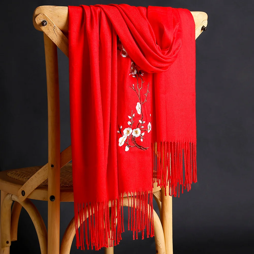 Solid color cashmere like embroidery scarf for women long national style embroidery thick tassel shawl warm scarf
Solid color cashmere like embroidery scarf for women long national style embroidery thick tassel shawl warm scarf