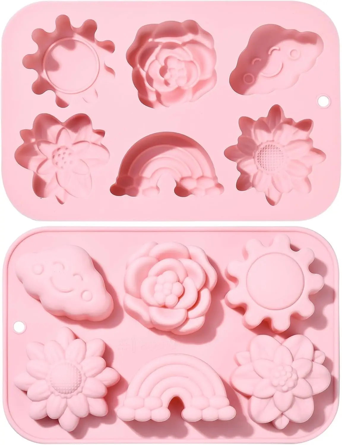 6 Cavity Rainbow Silicone Mold Reusable Flower Sun Cloud Silicone Fondant Cake Mould Sunflower Rose Shape Baking Mold Cake Decor
6 Cavity Rainbow Silicone Mold Reusable Flower Sun Cloud Silicone Fondant Cake Mould Sunflower Rose Shape Baking Mold Cake Decor