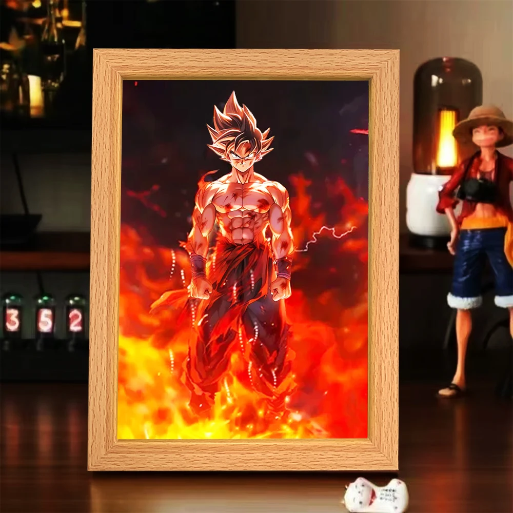 Dragon Ball Goku Аниме Световая картина Фоторамка Светодиодный ночник Лампа Прикроватная тумбочка Украсить рождественские подарки Лунная лампа
Dragon Ball Goku Аниме Световая картина Фоторамка Светодиодный ночник Лампа Прикроватная тумбочка Украсить рождественские подарки Лунная лампа