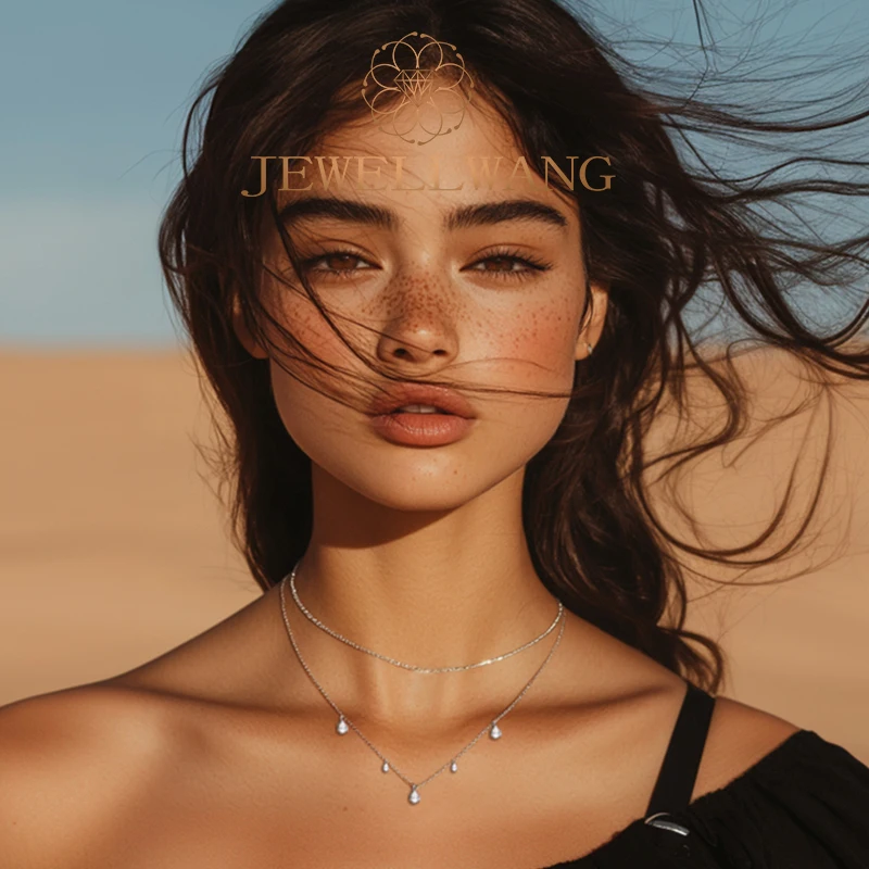JEWELLWANG Lab Grown Муассанит 0,25 карата X 3, ожерелье из муассанита S925, серебряное ожерелье из синтетического муассанита, подарок на помолвку, праздник
JEWELLWANG Lab Grown Муассанит 0,25 карата X 3, ожерелье из муассанита S925, серебряное ожерелье из синтетического муассанита, подарок на помолвку, праздник