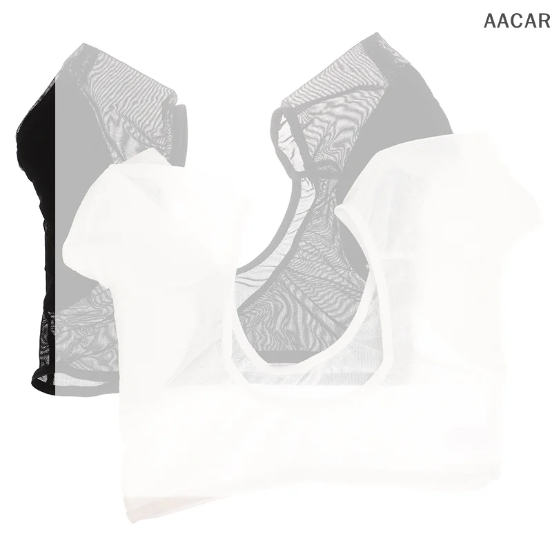 Transparent Mesh Ultra Thin Vest Absorbent Deodorant Pad Women T Shirt Washable Sweat Proof Under Top with Underarm Sweat Pads
Transparent Mesh Ultra Thin Vest Absorbent Deodorant Pad Women T Shirt Washable Sweat Proof Under Top with Underarm Sweat Pads