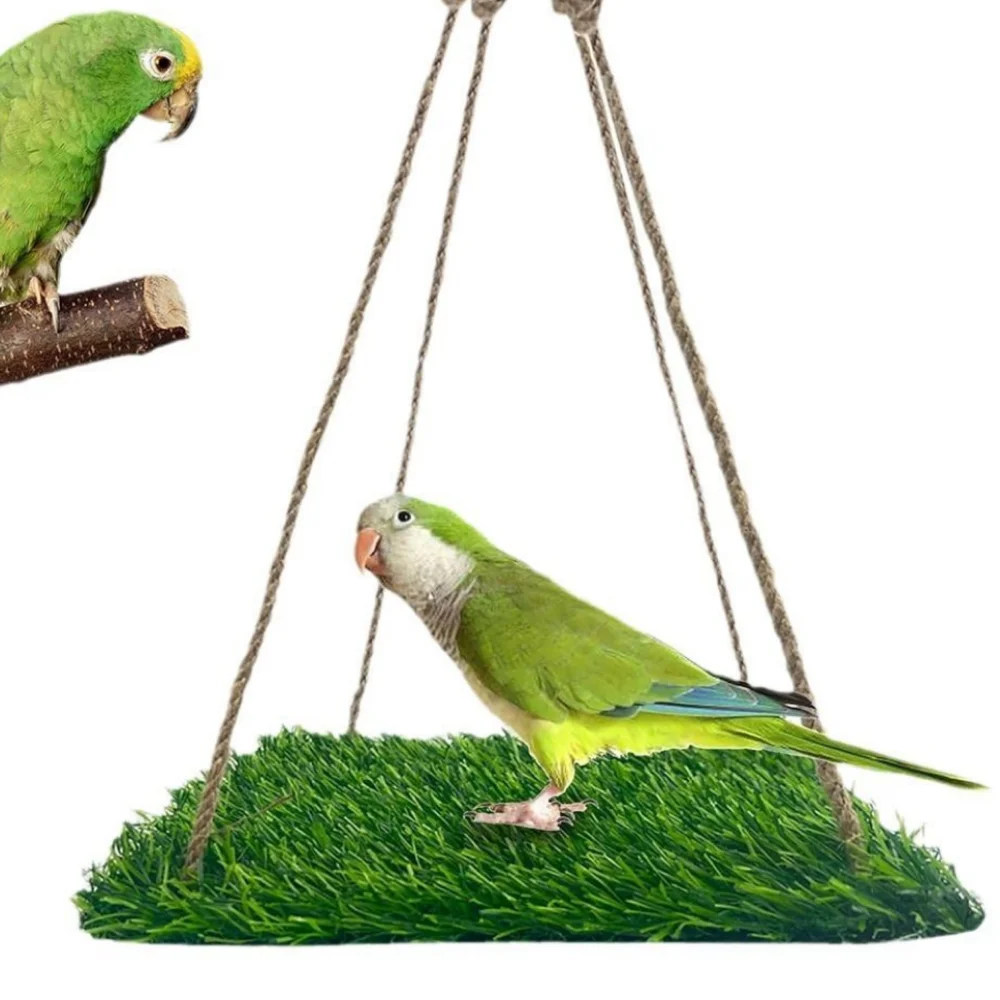 Artificial Grass Bird Swing Mat Round/Square Shape Natural Hamster Sleep Bed Decorative Hanging Foraging Mat Toys Bird Cage
Artificial Grass Bird Swing Mat Round/Square Shape Natural Hamster Sleep Bed Decorative Hanging Foraging Mat Toys Bird Cage