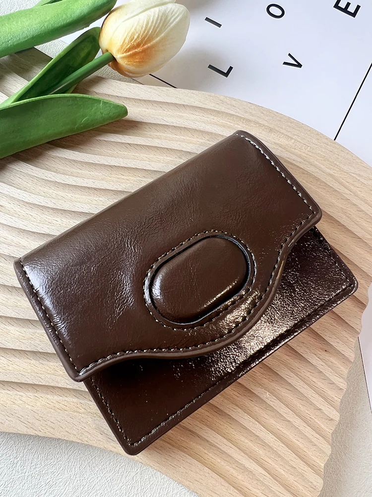 High-Quali Retro ort Wallet for Women Portable Simple Ins Korean Sle Pure Color Multi-Card Small Button Card Holder
High-Quali Retro ort Wallet for Women Portable Simple Ins Korean Sle Pure Color Multi-Card Small Button Card Holder