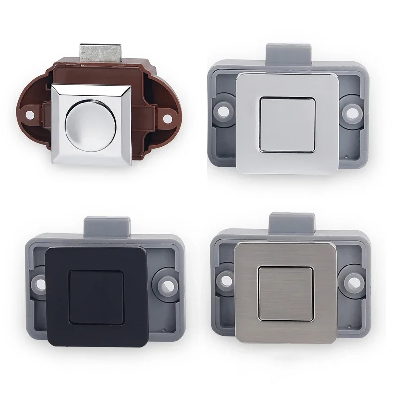 KAK 5pcs Camper Car Push Lock RV Caravan Boat Motor Home Cabinet Drawer Latch Button Locks Keyless Furniture Door Lock Hardware
KAK 5pcs Camper Car Push Lock RV Caravan Boat Motor Home Cabinet Drawer Latch Button Locks Keyless Furniture Door Lock Hardware