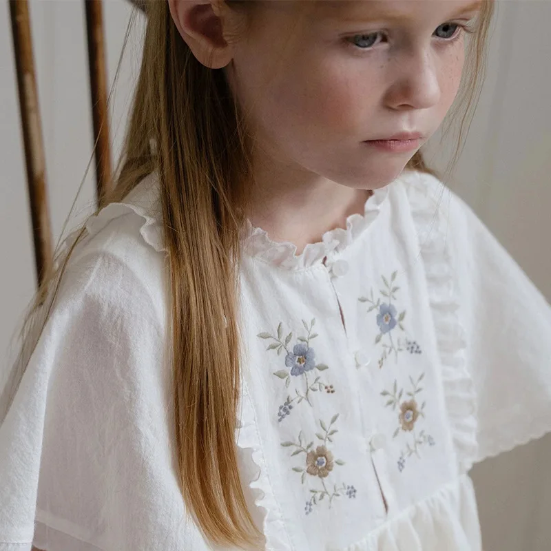Childrens Dress Spring and Summer New Korean Washed Cotton Sleeveless Ruffle Embroidered Dress Kids Clothes
Childrens Dress Spring and Summer New Korean Washed Cotton Sleeveless Ruffle Embroidered Dress Kids Clothes
