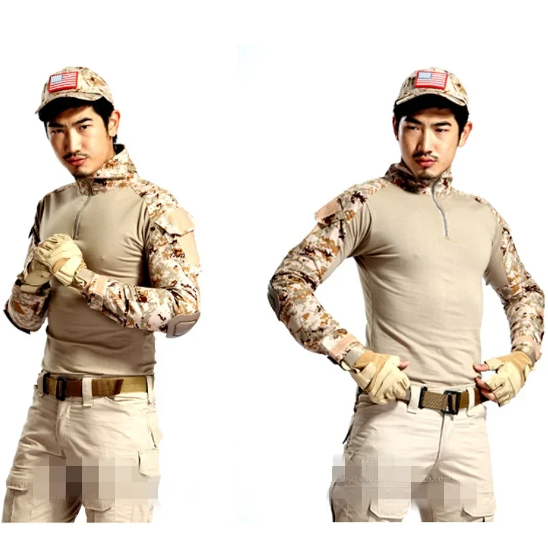 Tactical Shirt Desert Camouflage Uniform T Shirts Men Long Sleeve Camo Hiking Hunting T-Shirt Outdoor Airsoft Combat BDU Shirt
Tactical Shirt Desert Camouflage Uniform T Shirts Men Long Sleeve Camo Hiking Hunting T-Shirt Outdoor Airsoft Combat BDU Shirt
