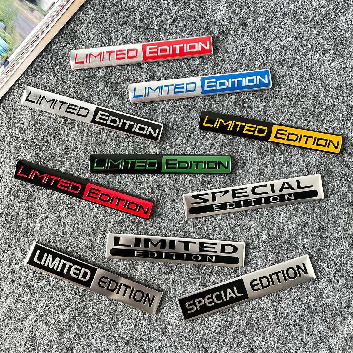 1pc 3D Aluminum Special Logo Limited Edition Emblem Badge Car Stickers Auto Body Rear Trunk Fender Side Decal Motorcycle Sticker
1pc 3D Aluminum Special Logo Limited Edition Emblem Badge Car Stickers Auto Body Rear Trunk Fender Side Decal Motorcycle Sticker
