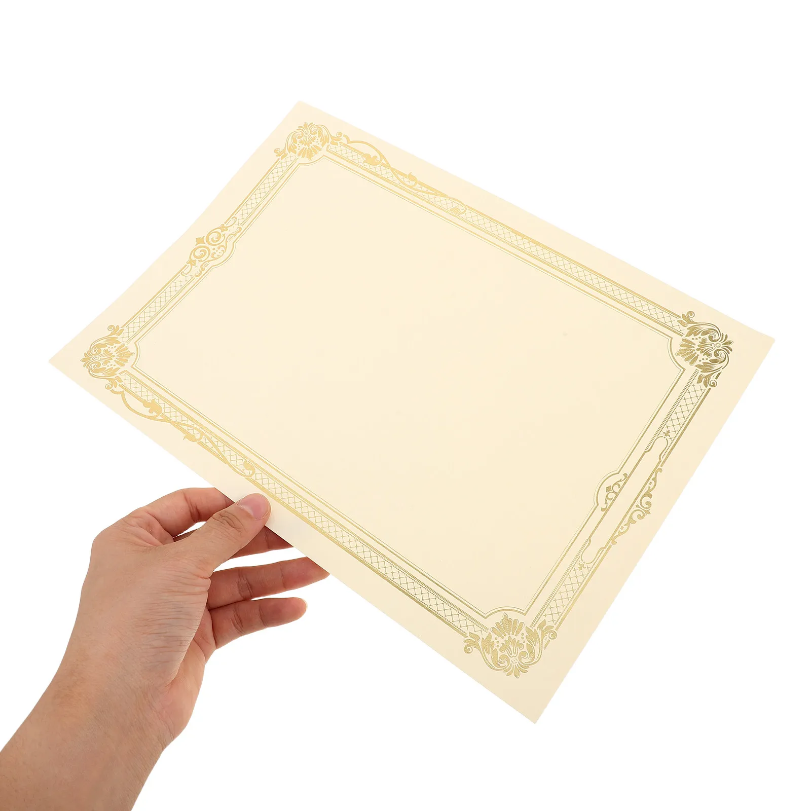 20 Sheets Certificate Paper Blank Gold Foil Border Perfect Fit for Diploma Covers Graduation Award School Achievement Printable
20 Sheets Certificate Paper Blank Gold Foil Border Perfect Fit for Diploma Covers Graduation Award School Achievement Printable