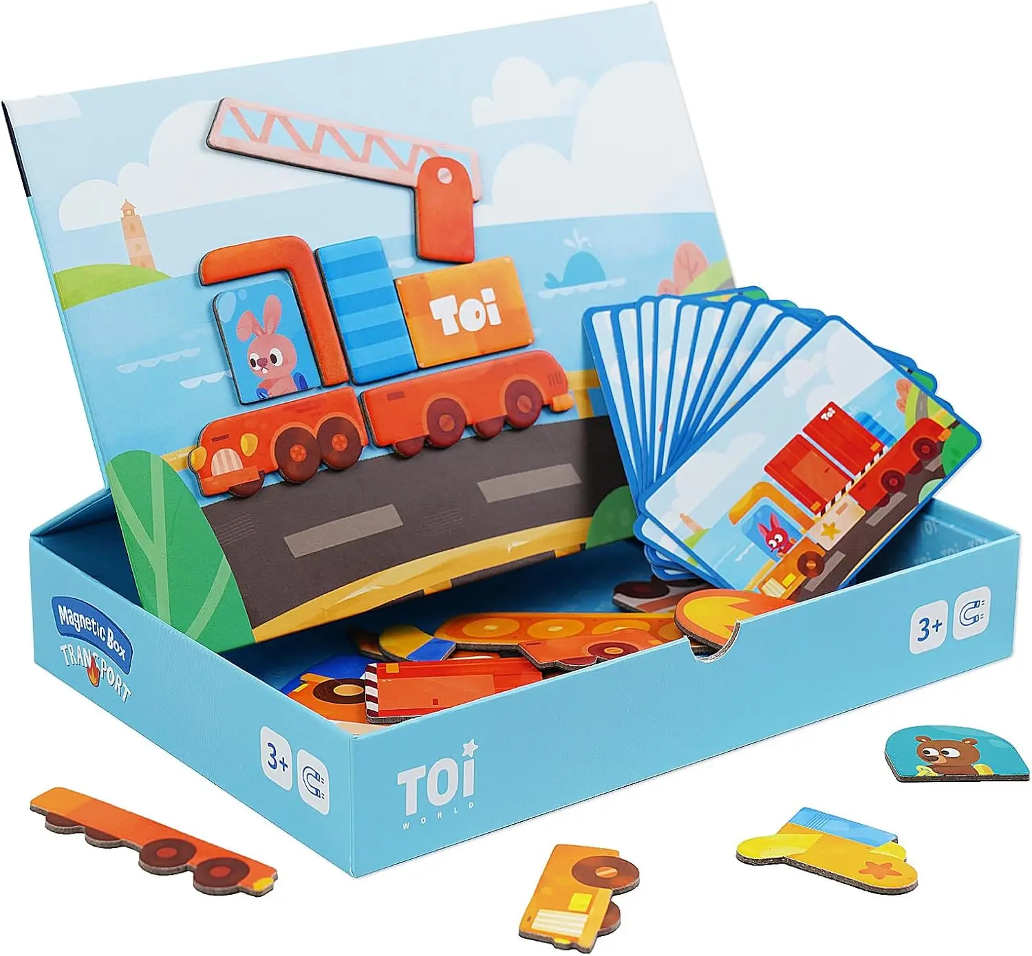 Магнитный пазл-головоломка в коробке с игровой доской для детей 3-8 лет, портативная дорожная игрушка для малышей
Магнитный пазл-головоломка в коробке с игровой доской для детей 3-8 лет, портативная дорожная игрушка для малышей