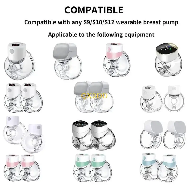 QX2D Breast Dust Cover Flange Cover Milk Collection Cup Body Silicone Diaphragm Duckbill Valves Set for S12 Breast
QX2D Breast Dust Cover Flange Cover Milk Collection Cup Body Silicone Diaphragm Duckbill Valves Set for S12 Breast