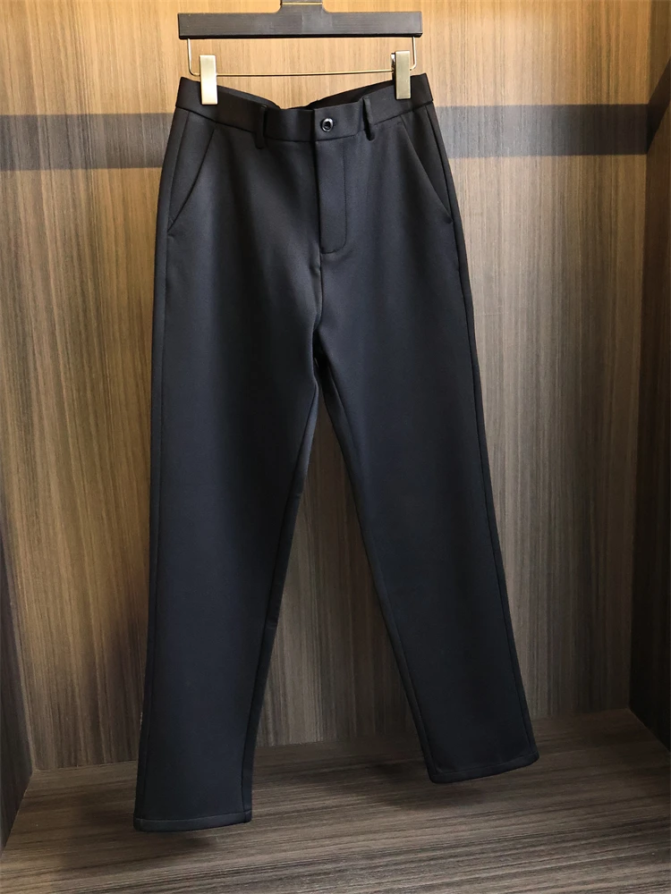 Men's Pure Color Busin Casual Pants Autumn Winter Straight Leg Warm Formal Trousers Lightweight Comfortable Straight Cut
Men's Pure Color Busin Casual Pants Autumn Winter Straight Leg Warm Formal Trousers Lightweight Comfortable Straight Cut
