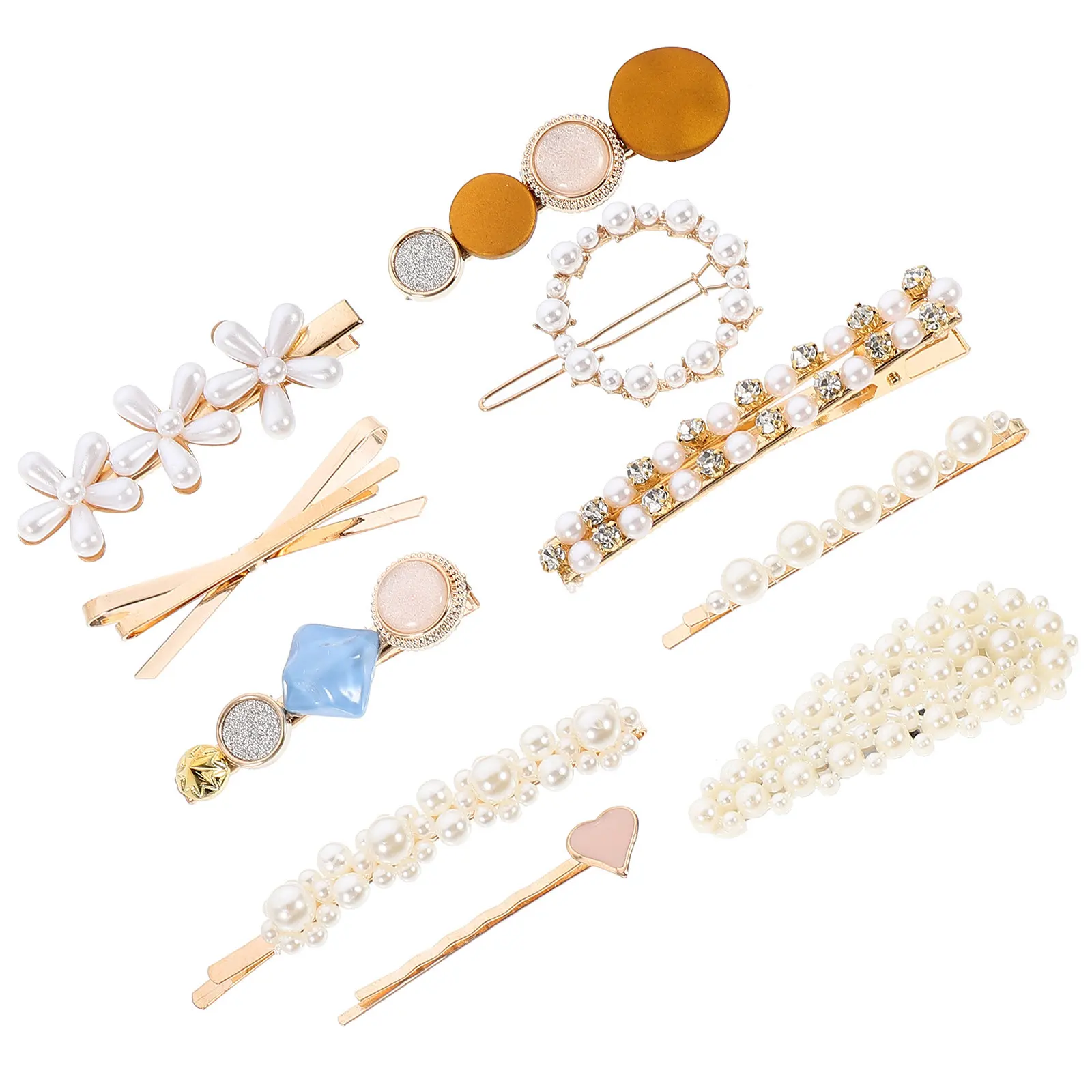 10Pcs Pearls Hair Clip Set Women Hair Barrettes Delicate Hairpin Clips Adorable Hairstyle Decorations for Party Prom Christmas
10Pcs Pearls Hair Clip Set Women Hair Barrettes Delicate Hairpin Clips Adorable Hairstyle Decorations for Party Prom Christmas