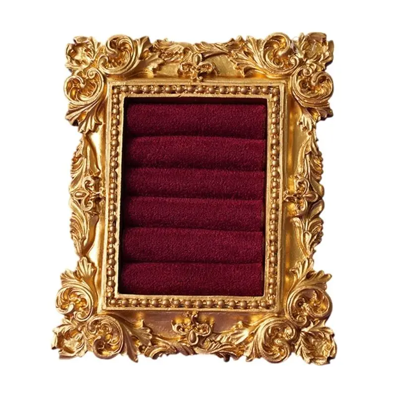 J78F Flannel Lined Rings Tray Retro Inspired Resin Jewelry Display For Home Decoration
J78F Flannel Lined Rings Tray Retro Inspired Resin Jewelry Display For Home Decoration