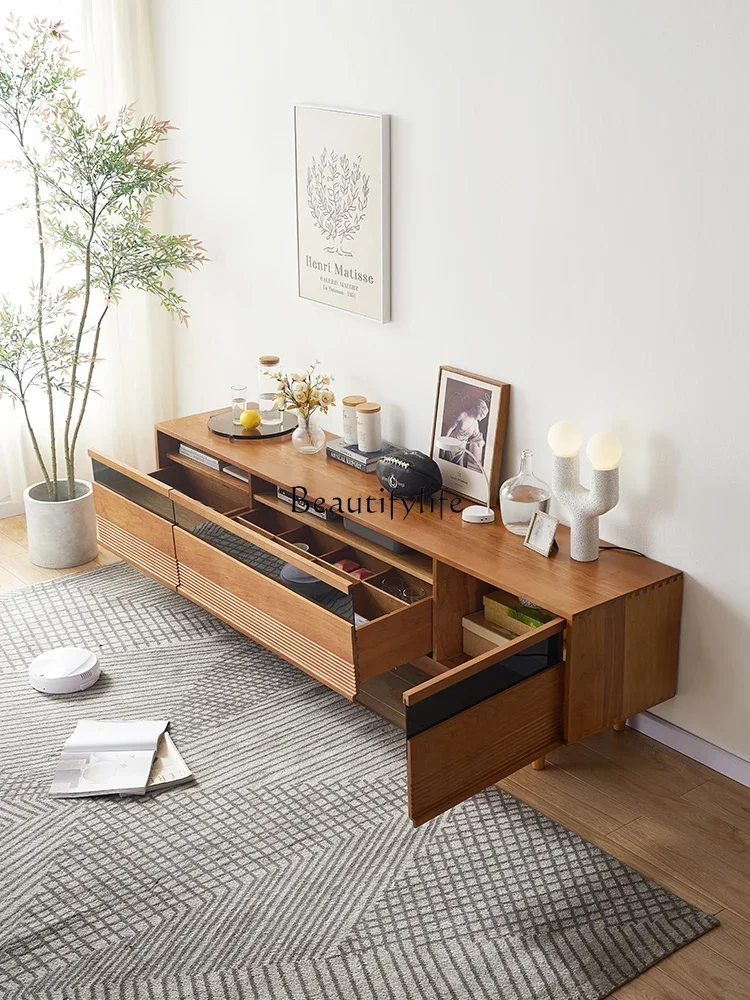 ld25 Solid wood TV cabinet Japanese cherry wood log simple living room household small apartment floor cabinet 
ld25 Solid wood TV cabinet Japanese cherry wood log simple living room household small apartment floor cabinet