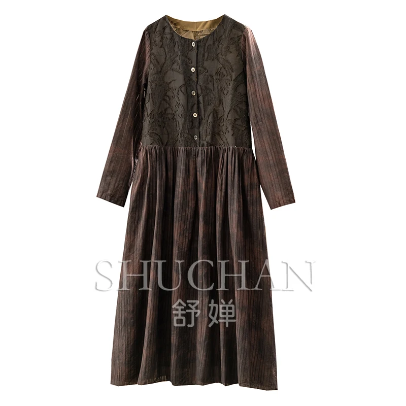 Penny luxury customization, silk fragrant cloud yarn cut flower silk 2M + big pendulum long-sleeved dress for women 92A7
Penny luxury customization, silk fragrant cloud yarn cut flower silk 2M + big pendulum long-sleeved dress for women 92A7